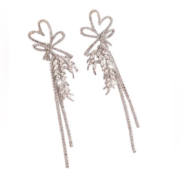 Anthropologie Jewelry - Heart drop earrings #1119